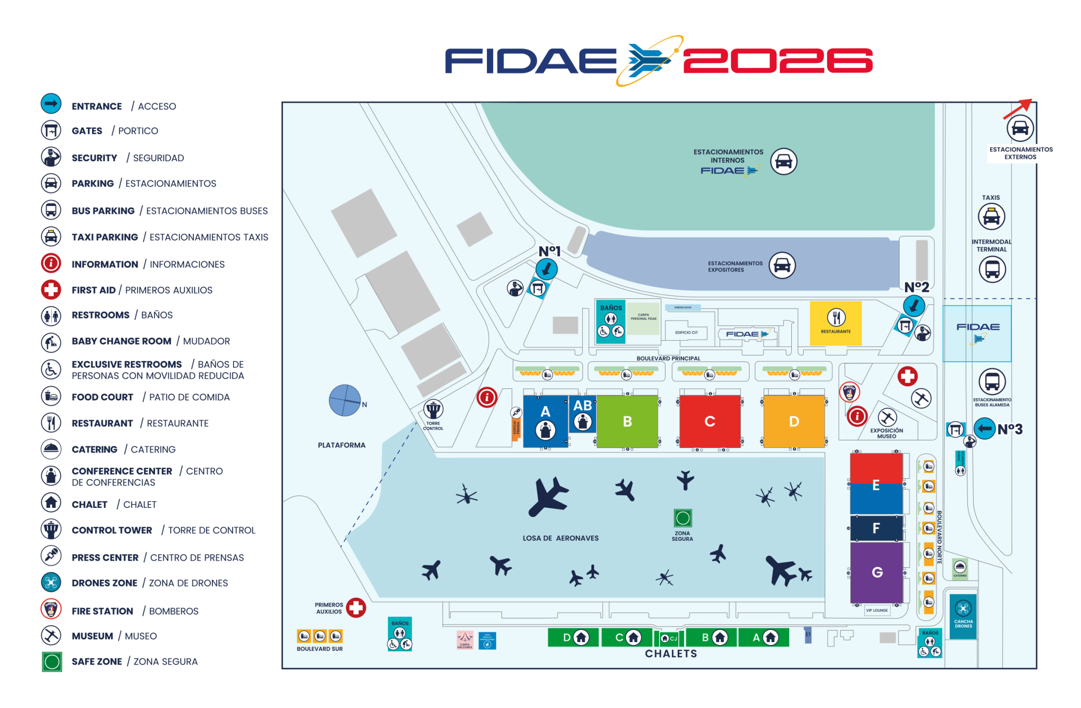 Mapa de la feria