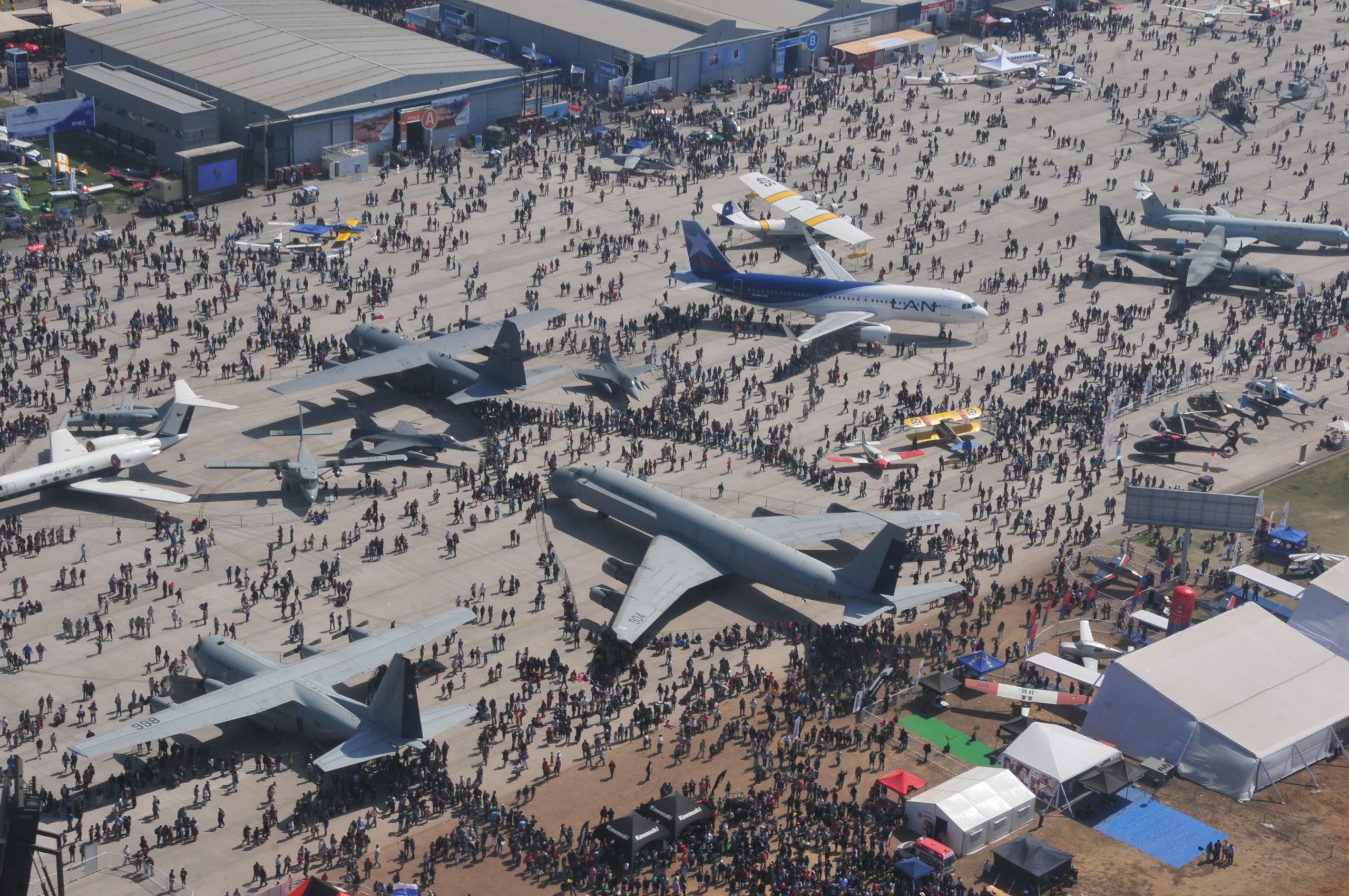 Vista general de FIDAE 2016