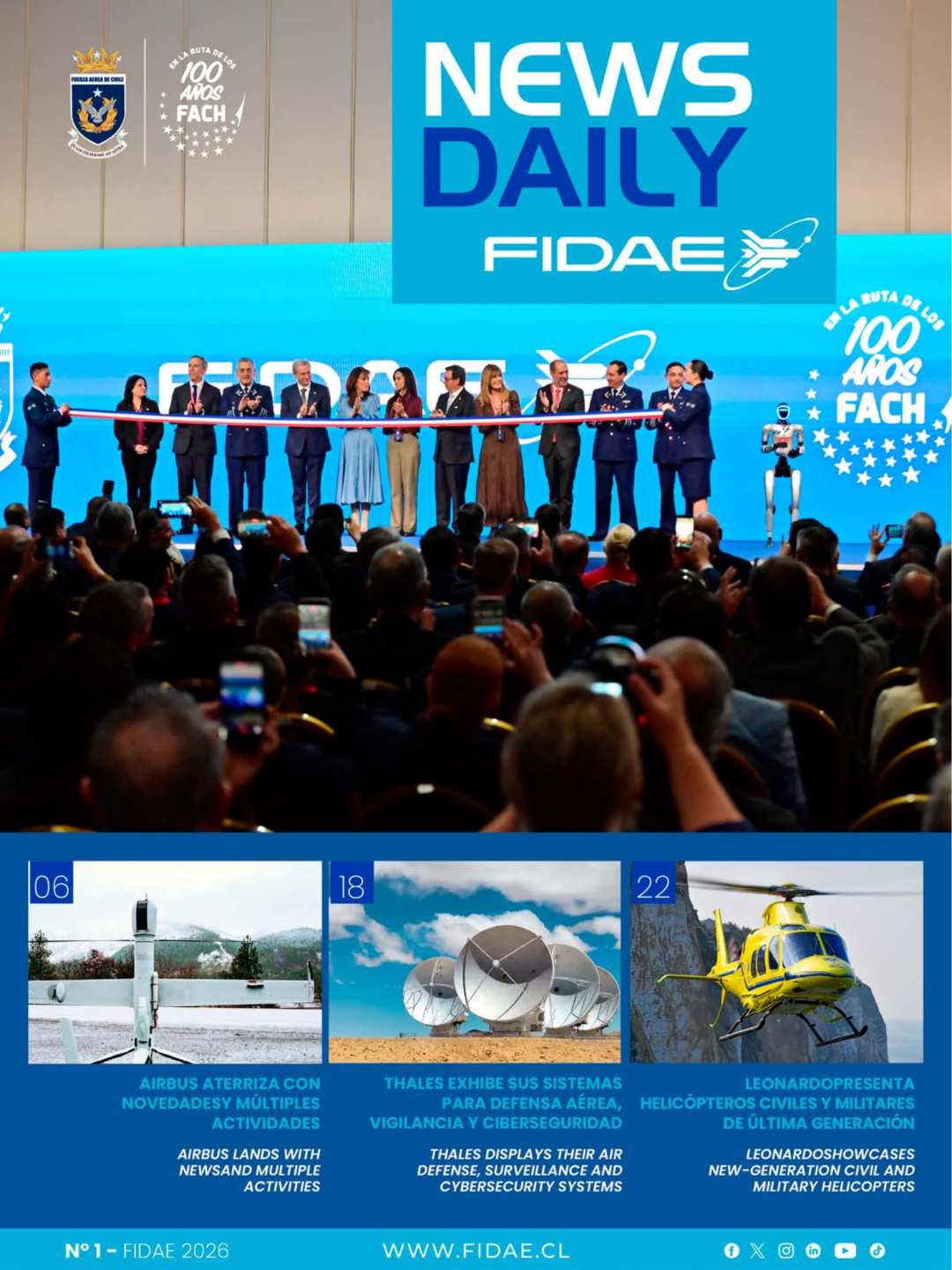 Portada FIDAE News Daily N1 2026