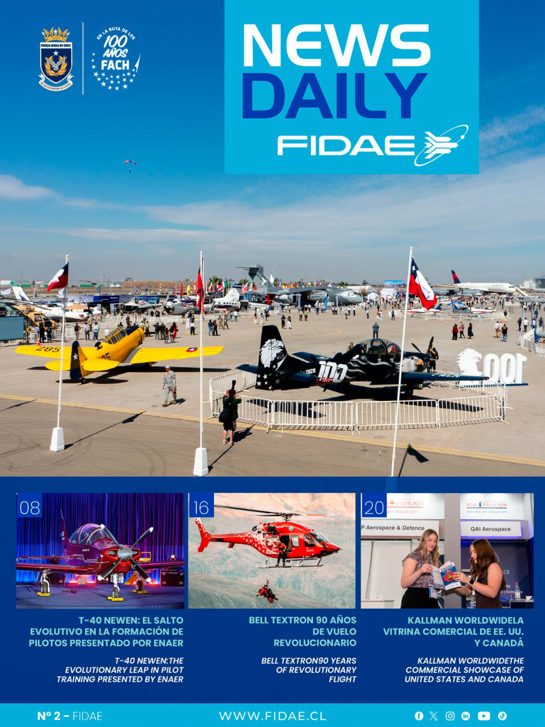 Portada FIDAE News Daily N2 2026